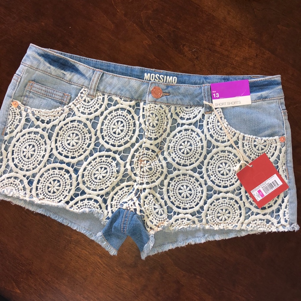 Mossimo Supply Co. Shorts with Crochet appliqué